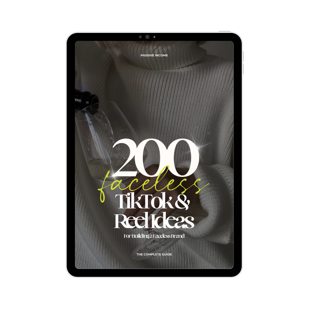 200 Faceless TikTok & Reel Ideas